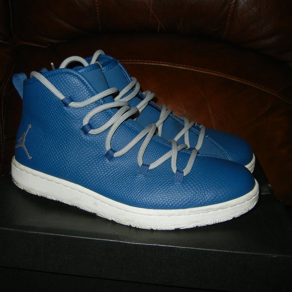 Jordan Nike Galaxy High Top Sneakers Basketball French Blue - Picture 4 of 15